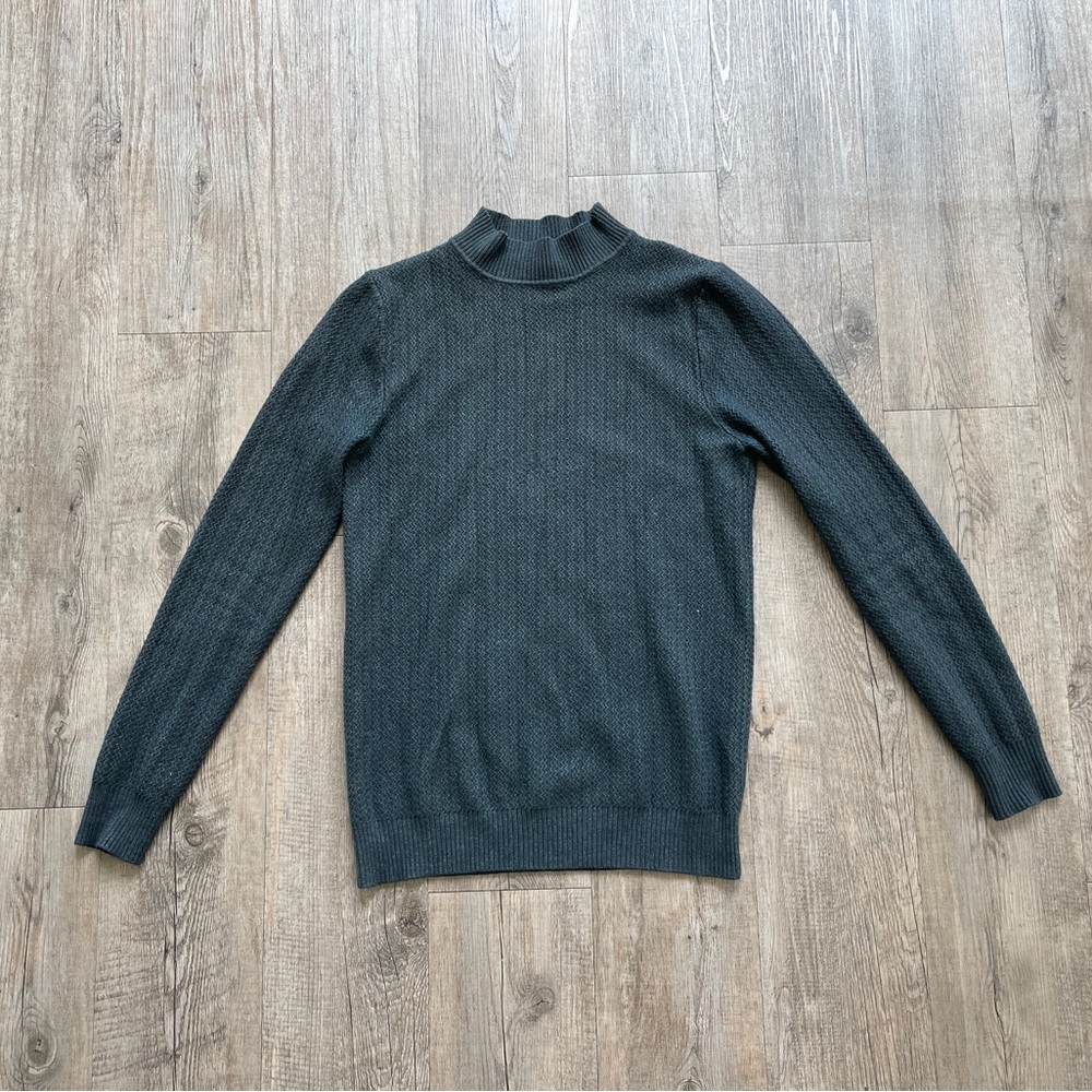 Black Turtleneck Knitted Sweater